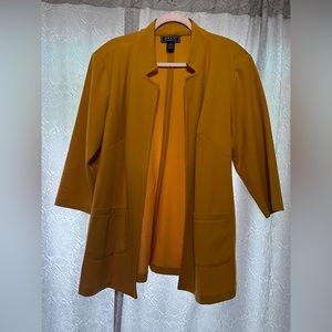 NYCC-mustard suit jacket sz1x